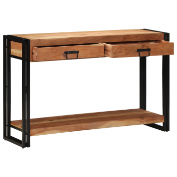 Masa de consola Gossi 120x33x75 cm din lemn solid de acacia