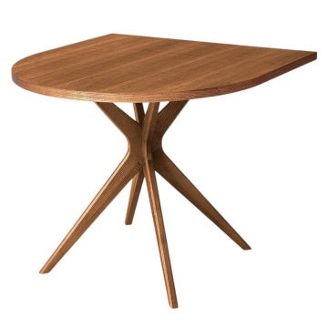Masă de dining cu aspect de lemn de stejar 90x90 cm Jubi – Ragaba