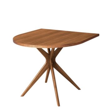 Masă de dining cu aspect de lemn de stejar 90x90 cm Jubi – Ragaba