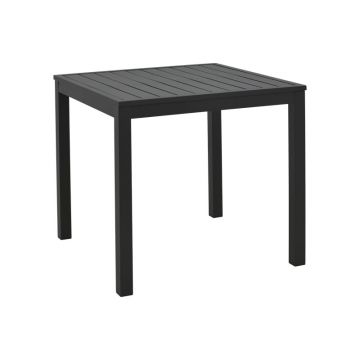 Masa de plaja Kliton, Pako World, Aluminiu, Negru, 45x45x41 cm