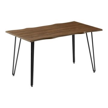 Masa dining Izzac, Pako World, MDF, Nuc, 140x80x76 cm