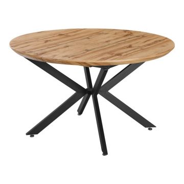 Masa extensibila Edina, Pako World, MDF, Sonoma, 130-170x130x75 cm