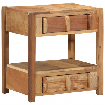Masa laterala Gossi 43x32x46 cm din lemn masiv recuperat