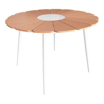 Masa Pinap, Pako World, Alb-Natural, 110x74 cm
