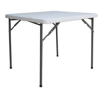 Masa pliabila Comfort, Pako World, Valiza Alba, 80x80x74 cm