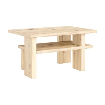 Măsuță de cafea în culoare naturală din lemn de pin 45x68 cm Japan – Karup Design