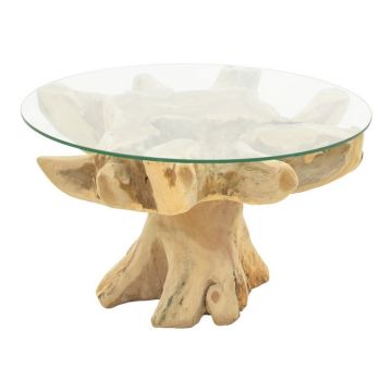 Masuta de cafea Benzou Natural 80x80x45 cm