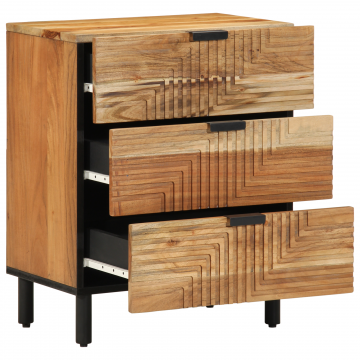 Noptiera Gossi 50x33x62 cm lemn masiv de acacia