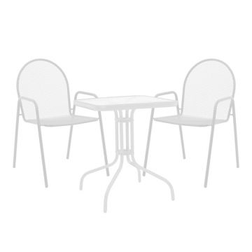 Set dining Watson-Tarente, Pako World, 3 piese, Alb