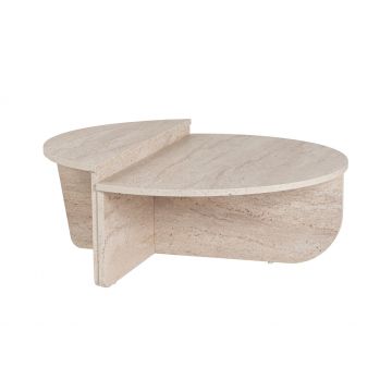Masa de cafea, Hanah Home, pal melaminat, travertin, 90x30x60 cm