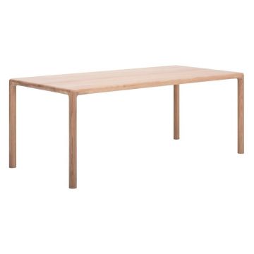 Masă de dining din lemn de stejar 90x200 cm Derven – Gazzda