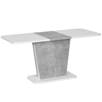 Masa extensibila Calypso, gri, 110-145x70x75 cm