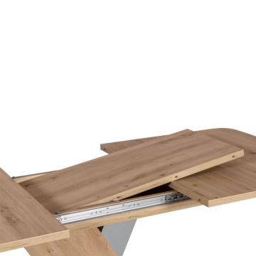 Masa extensibila Exel, stejar, 140-180x85x75 cm