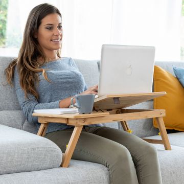 Masa plianta auxiliara din bambus Lapwood InnovaGoods