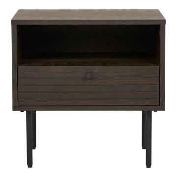 Măsuță auxiliară cu aspect de lemn de stejar Kyoto – House Nordic
