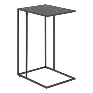 Măsuță auxiliară cu blat cu aspect de marmură 43x35 cm Infinity – Actona