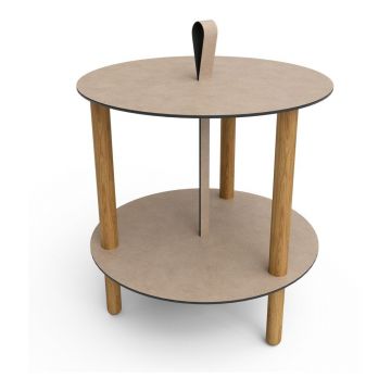 Măsuță auxiliară rotundă ø 48 cm Strap L Bull – LIND DNA