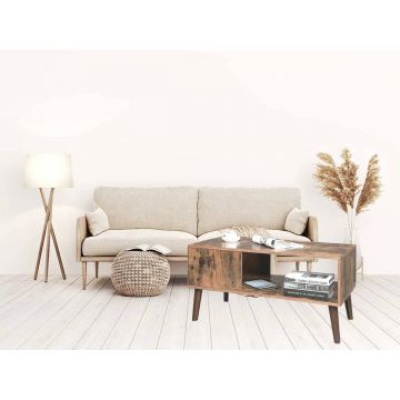 Masuta cafea Retro, maro, 100x50x45 cm