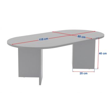 Masuta de cafea, Hanah Home, pal melaminat, pin atlantic, 119x60x40 cm