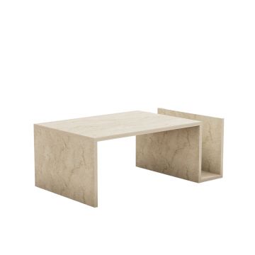 Masuta de cafea, Hanah Home, pal melaminat, travertin, 86.8x50x32.4 cm