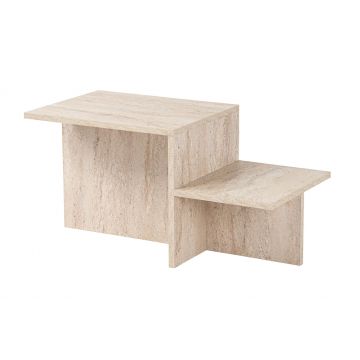 Masuta de cafea, Hanah Home, pal melaminat, travertin, 90x45x40 cm