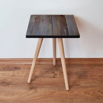 Masuta, Leona, Shp120, 35x42x35 cm, Albastru marin / Maro