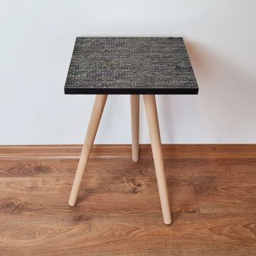 Masuta, Leona, Shp329, 35x42x35 cm, Maro / Negru