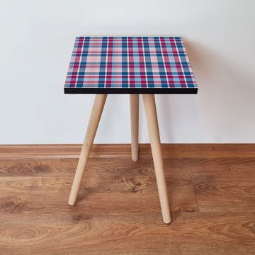 Masuta, Leona, Shp368, 35x42x35 cm, Bleumarin / Albastru / Roz / Alb