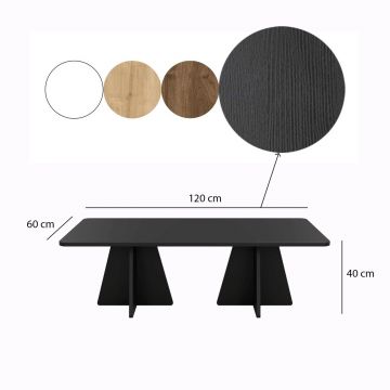 Set masuta de cafea, Neostill, Mushroom, PAL, Negru
