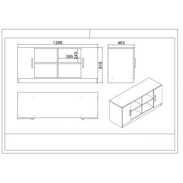 Set mobilier de birou, Locelso, Vo19-Ba, PAL, Baroc / antracit