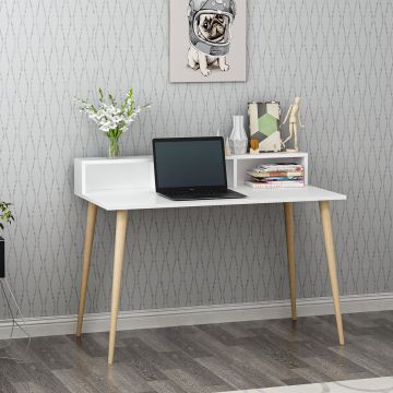 Birou, Antec, Ronas 120, 120x60x75 cm, PAL, Alb