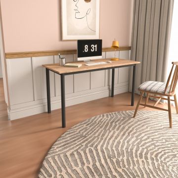 Birou, Caliente, Viva, 110x78x55 cm, PAL, Stejar / Negru