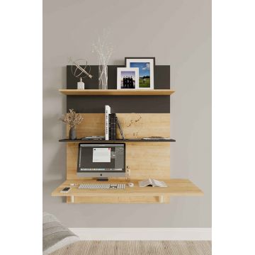 Birou, Elegance, Pooh, Stejar safir / negru
