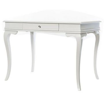 Birou, Fairfax, Albero31, 80x125x78 cm, Lemn masiv, Alb