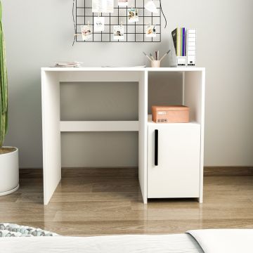 Birou, Inarch, Kuzey, 90x77.8x45 cm, PAL, Alb