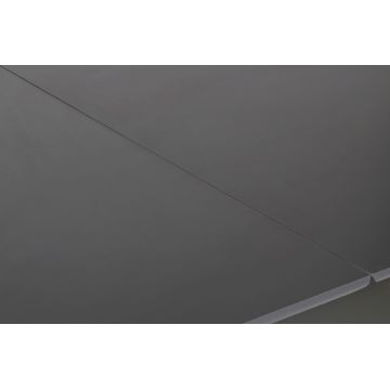 Masa de sufragerie extensibila, Nmobb, Sigma, MDF , Antracit/Alb
