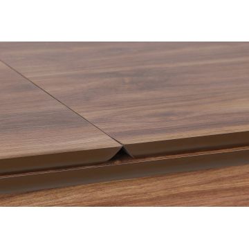 Masa de sufragerie extensibila, Nmobb, Sigma, MDF , Nuc/Alb