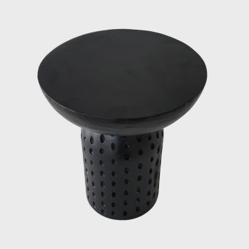 Masuta de cafea Charme, Homla, 37x42 cm, lemn, negru