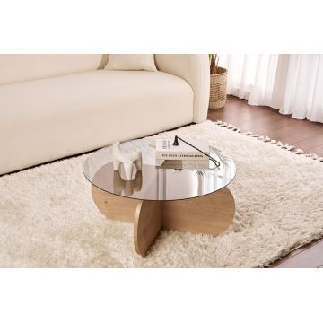Masuta de cafea, Nordure, Aeris, Stejar Safir / Fume