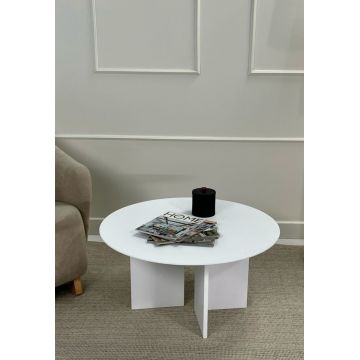 Masuta de cafea, Rotexa, Leo 42, 80x42x80 cm, Alb