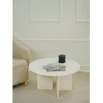 Masuta de cafea, Rotexa, Leo 42, 80x42x80 cm, Crem