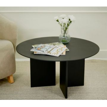 Masuta de cafea, Rotexa, Leo 42, 80x42x80 cm, Negru