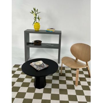 Masuta de cafea, Rotexa, Lilyum 42, 69x42x69 cm, Negru