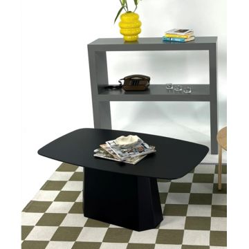 Masuta de cafea, Rotexa, Lilyum Large, 100x42x54 cm, Negru