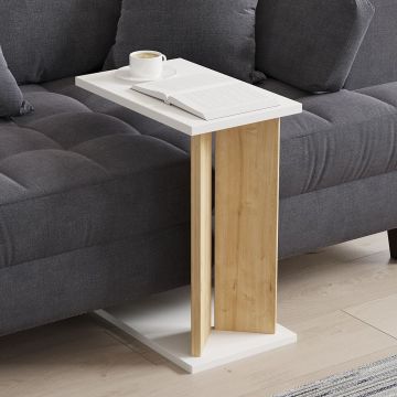 Masuta, Puqa Design, Lun, Stejar Safir / Alb