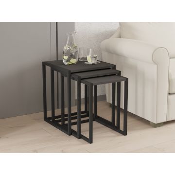 Masute, Puqa Design, Tali, PAL, Negru / Antracit