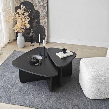 Set masuta de cafea, Neostill, Ballare Set, Negru