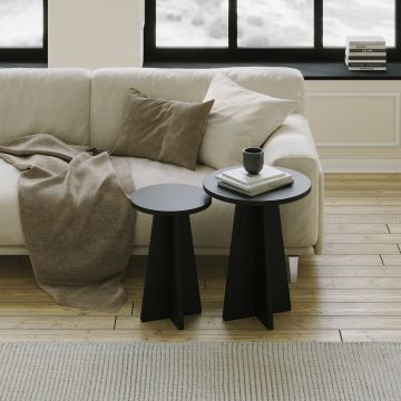 Set masuta de cafea, Neostill, Mushroom 2, PAL, Negru