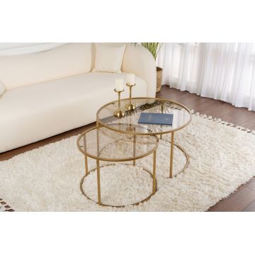 Set masuta de cafea, Nordure, Aurum, Aur / Bronz