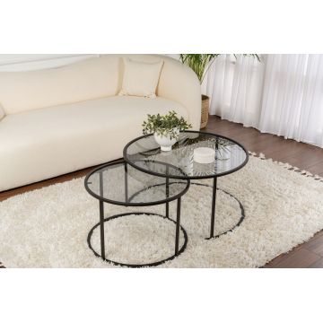 Set masuta de cafea, Nordure, Aurum, Gri inchis